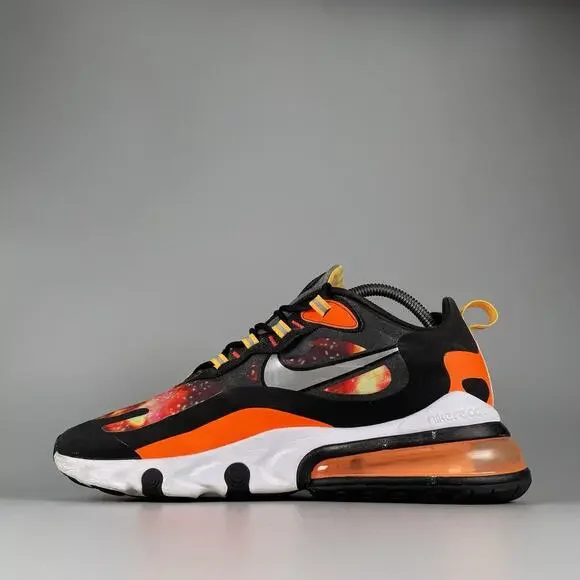 Nike Air Max 270 React Supernova 2020 Men’s 8.5 Orange Running Sneakers Athletic - Picture 7 of 9